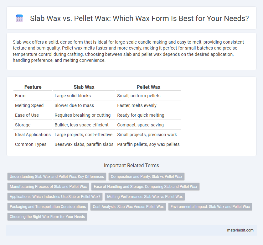 Slab Wax vs. Pellet Wax: Which Wax Form Is Best for Your Needs?