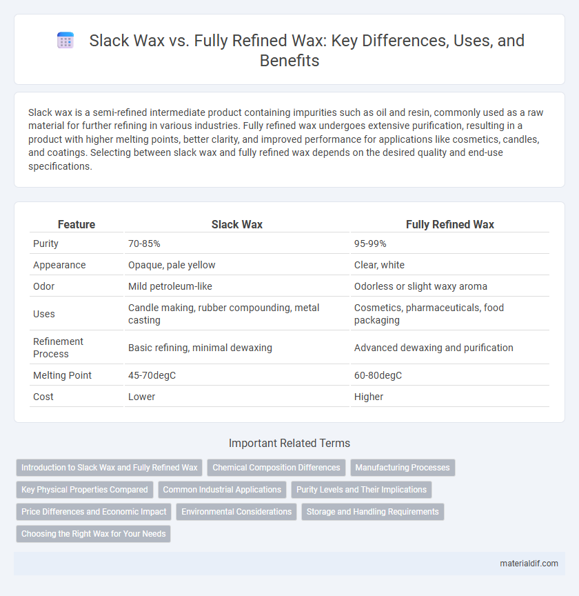 Slack Wax vs. Fully Refined Wax: Key Differences, Uses, and Benefits