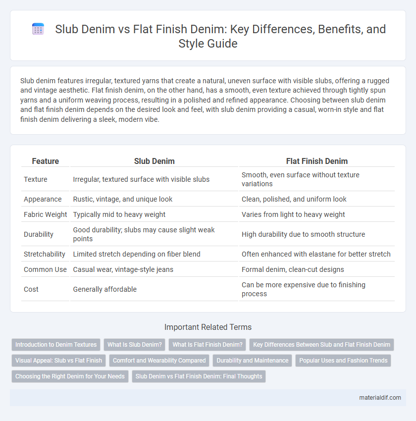Slub Denim vs Flat Finish Denim: Key Differences, Benefits, and Style Guide