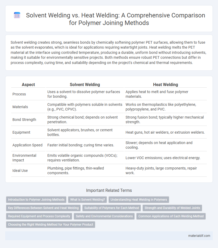Solvent Welding vs. Heat Welding: A Comprehensive Comparison for Polymer Joining Methods