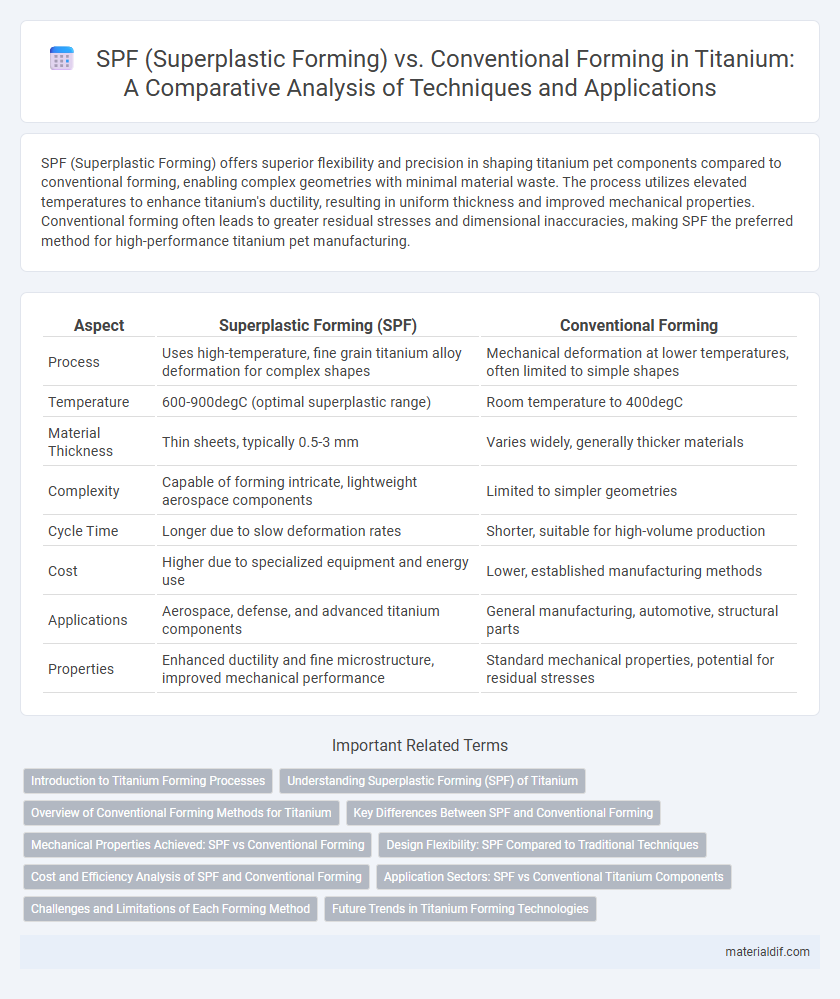 SPF (Superplastic Forming) vs. Conventional Forming in Titanium: A Comparative Analysis of Techniques and Applications