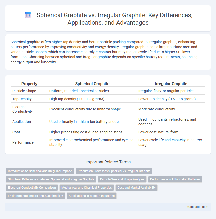 Spherical Graphite vs. Irregular Graphite: Key Differences, Applications, and Advantages