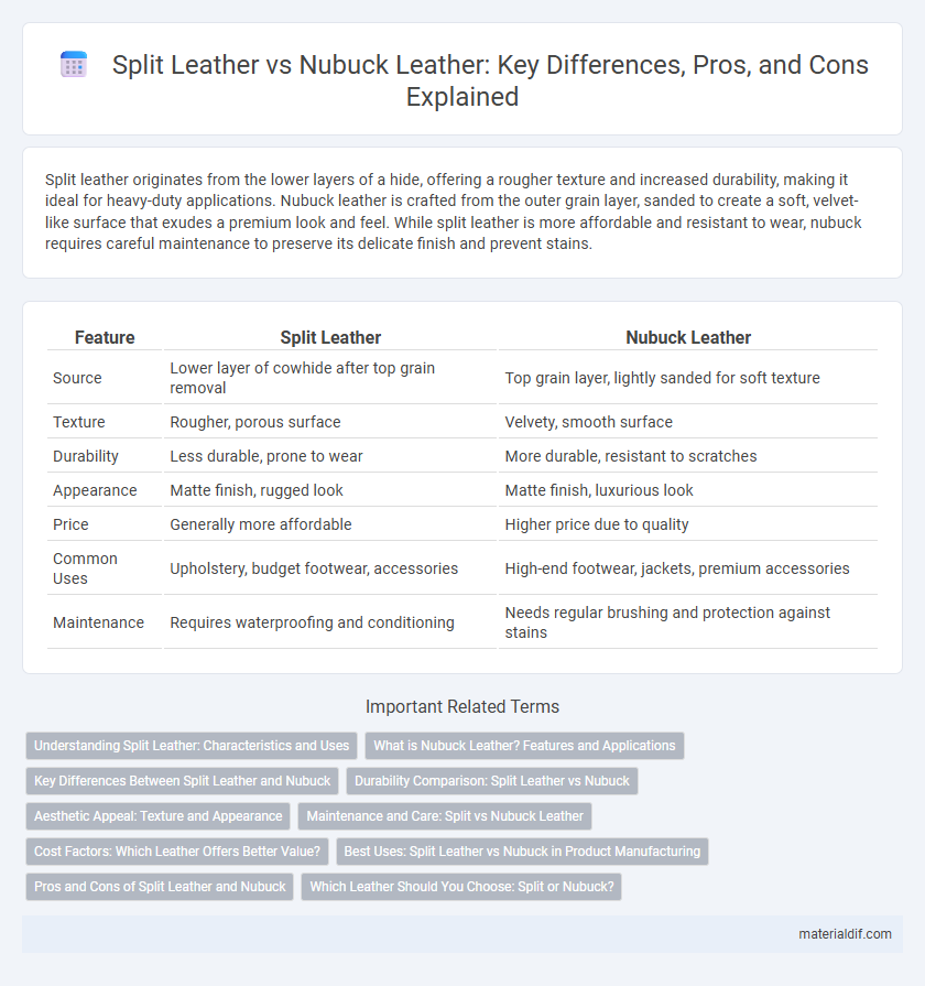 Split Leather vs Nubuck Leather: Key Differences, Pros, and Cons Explained