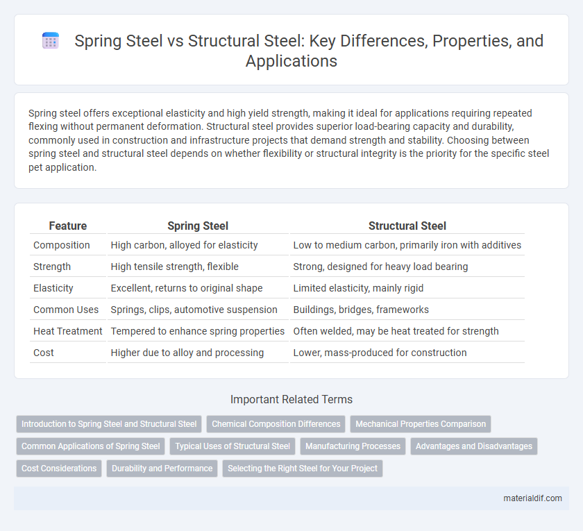 Spring Steel vs Structural Steel: Key Differences, Properties, and Applications