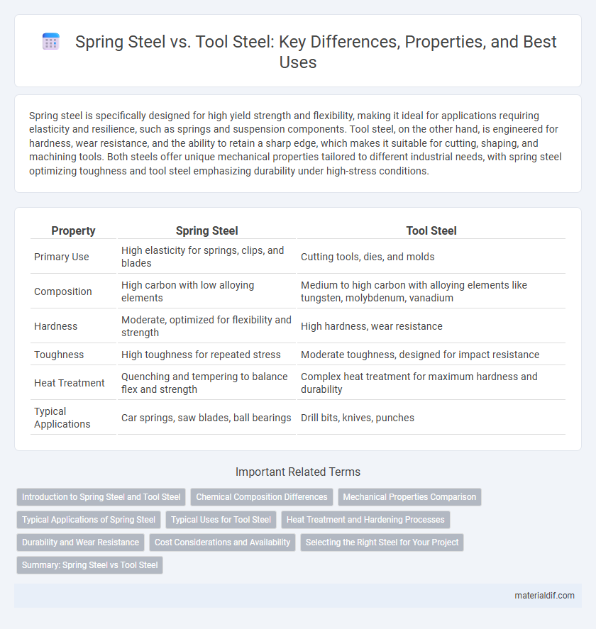 Spring Steel vs. Tool Steel: Key Differences, Properties, and Best Uses