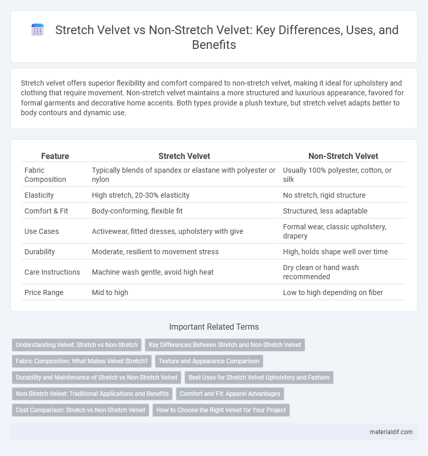 Stretch Velvet vs Non-Stretch Velvet: Key Differences, Uses, and Benefits