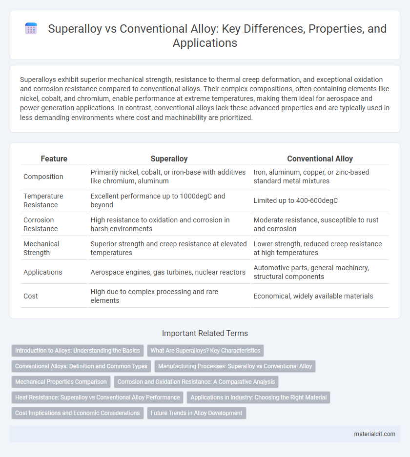 Superalloy vs Conventional Alloy: Key Differences, Properties, and Applications