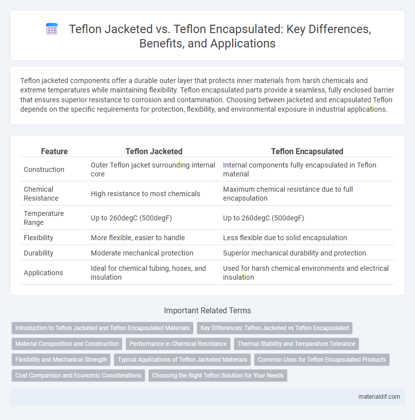 Teflon Jacketed vs. Teflon Encapsulated: Key Differences, Benefits, and Applications