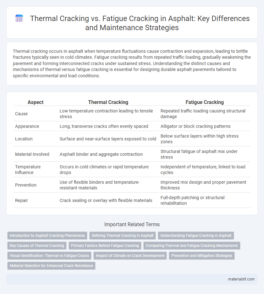 Thermal Cracking vs. Fatigue Cracking in Asphalt: Key Differences and Maintenance Strategies