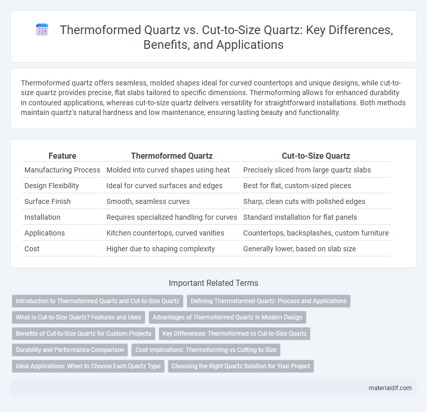 Thermoformed Quartz vs. Cut-to-Size Quartz: Key Differences, Benefits, and Applications