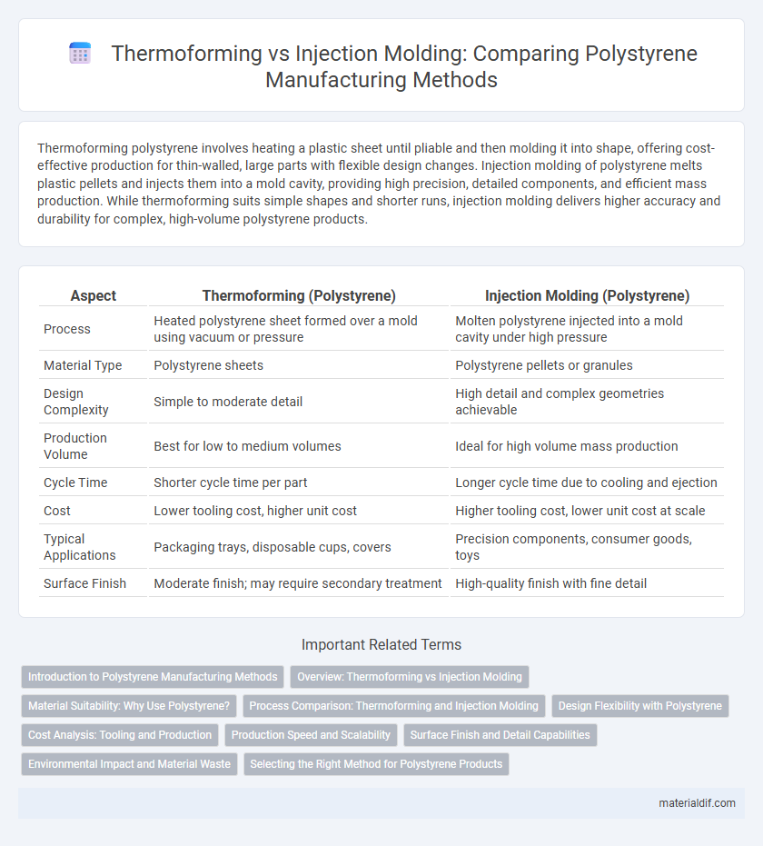 Thermoforming vs Injection Molding: Comparing Polystyrene Manufacturing Methods