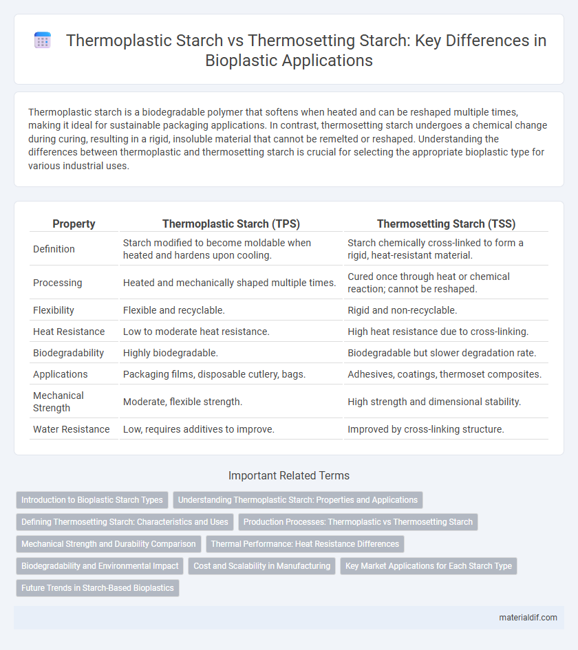 Thermoplastic Starch vs Thermosetting Starch: Key Differences in Bioplastic Applications