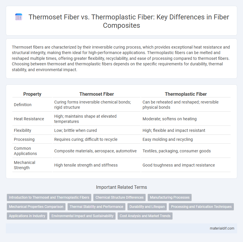 Thermoset Fiber vs. Thermoplastic Fiber: Key Differences in Fiber Composites