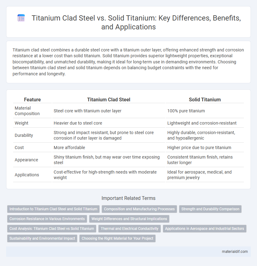 Titanium Clad Steel vs. Solid Titanium: Key Differences, Benefits, and Applications
