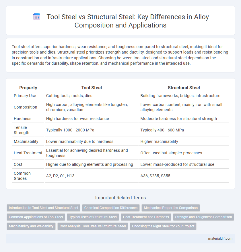 Tool Steel vs Structural Steel: Key Differences in Alloy Composition and Applications