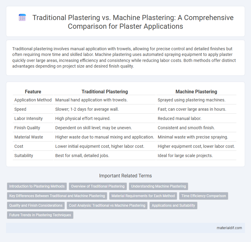 Traditional Plastering vs. Machine Plastering: A Comprehensive Comparison for Plaster Applications