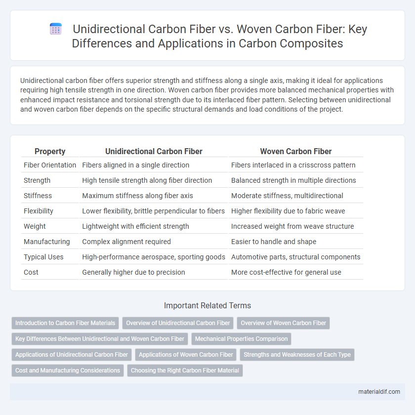 Unidirectional Carbon Fiber vs. Woven Carbon Fiber: Key Differences and Applications in Carbon Composites