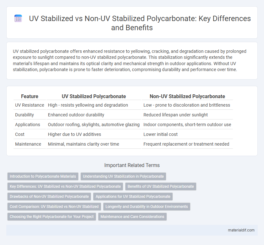 UV Stabilized vs Non-UV Stabilized Polycarbonate: Key Differences and Benefits