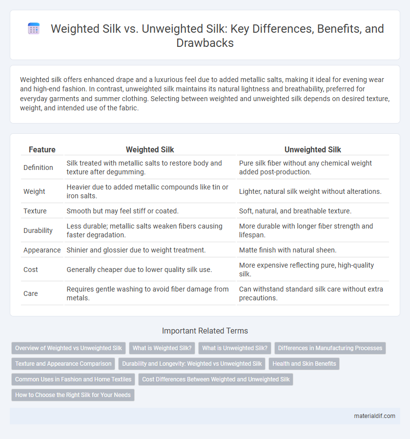 Weighted Silk vs. Unweighted Silk: Key Differences, Benefits, and Drawbacks
