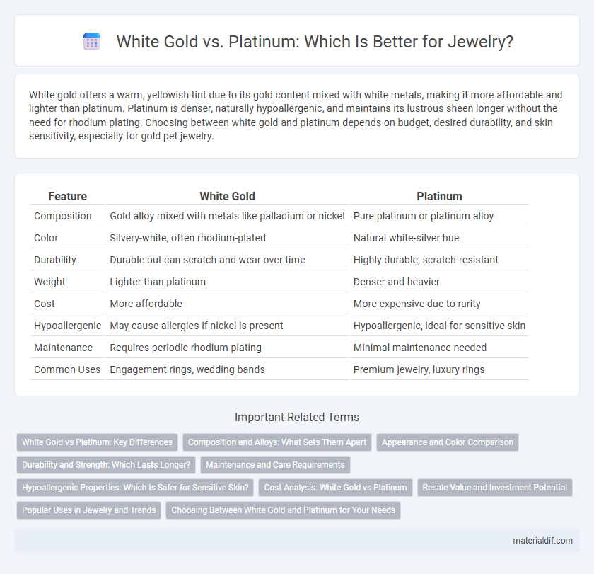 White Gold vs. Platinum: Which Is Better for Jewelry?