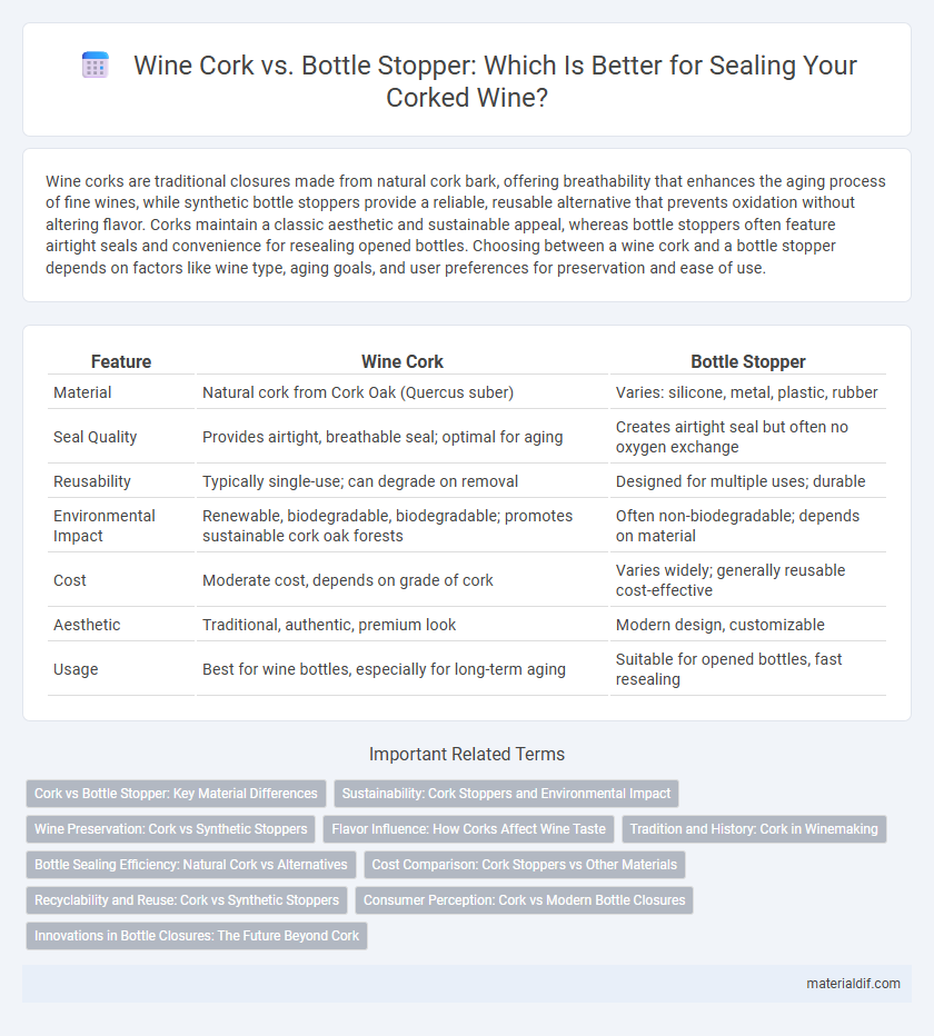 Wine Cork vs. Bottle Stopper: Which Is Better for Sealing Your Corked Wine?