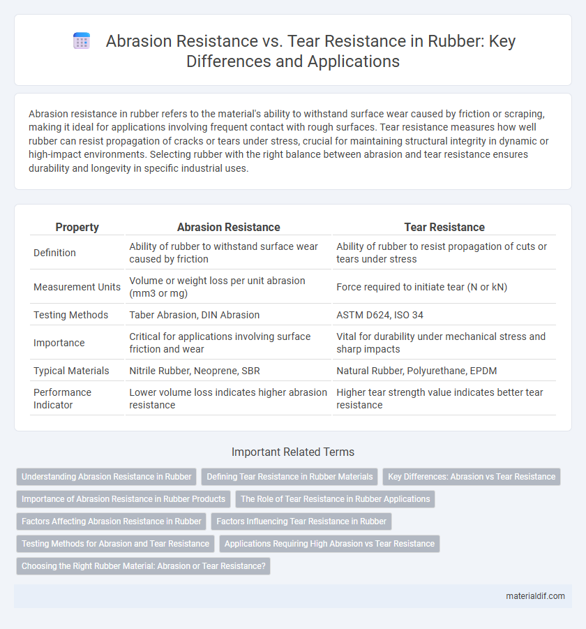 Abrasion Resistance vs. Tear Resistance in Rubber: Key Differences and Applications
