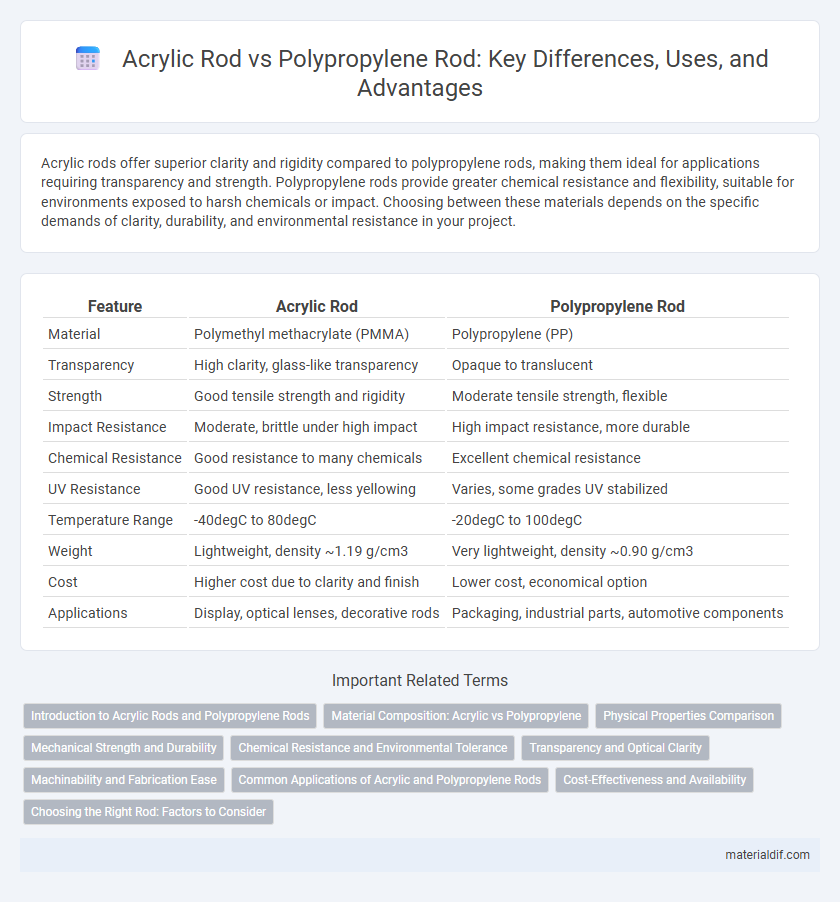 Acrylic Rod vs Polypropylene Rod: Key Differences, Uses, and Advantages