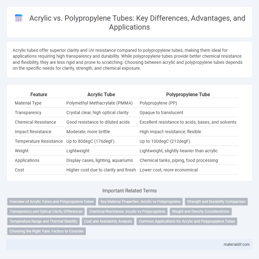 Acrylic vs. Polypropylene Tubes: Key Differences, Advantages, and Applications