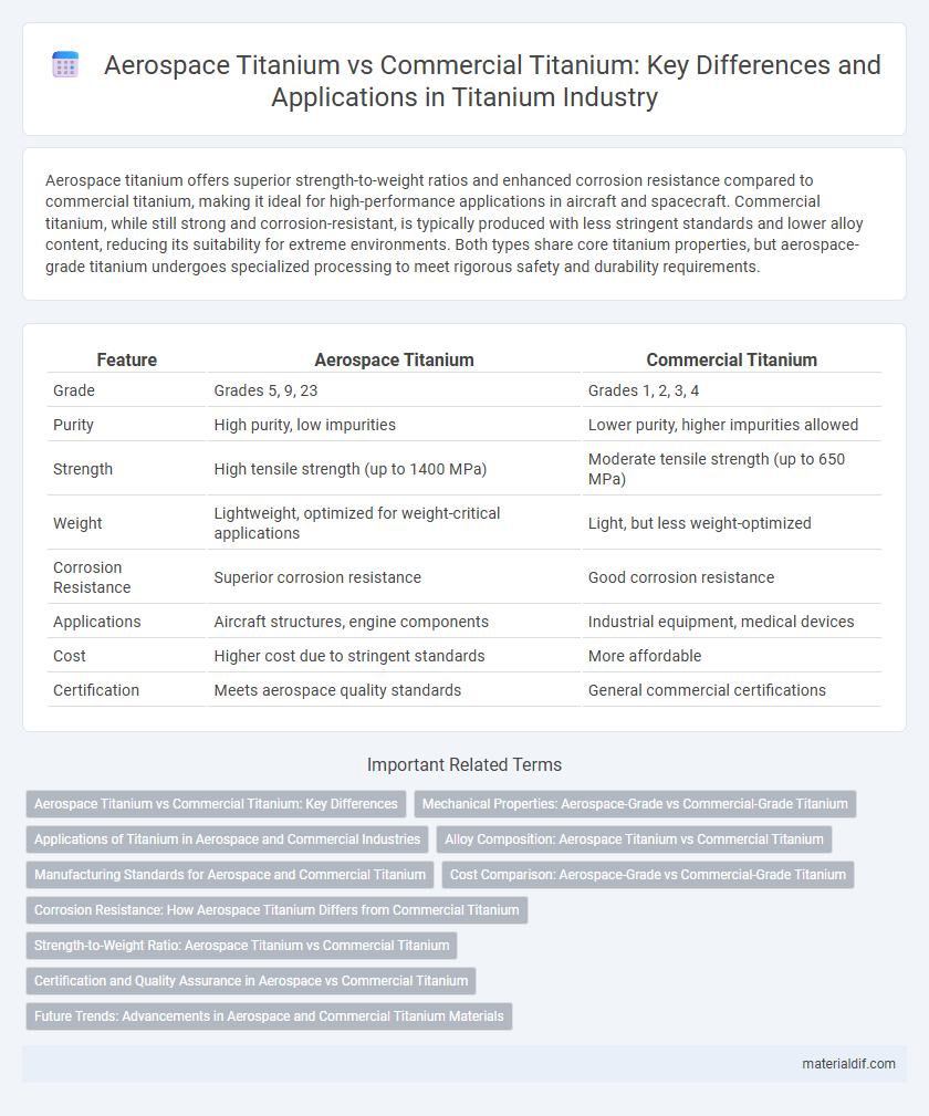 Aerospace Titanium vs Commercial Titanium: Key Differences and Applications in Titanium Industry