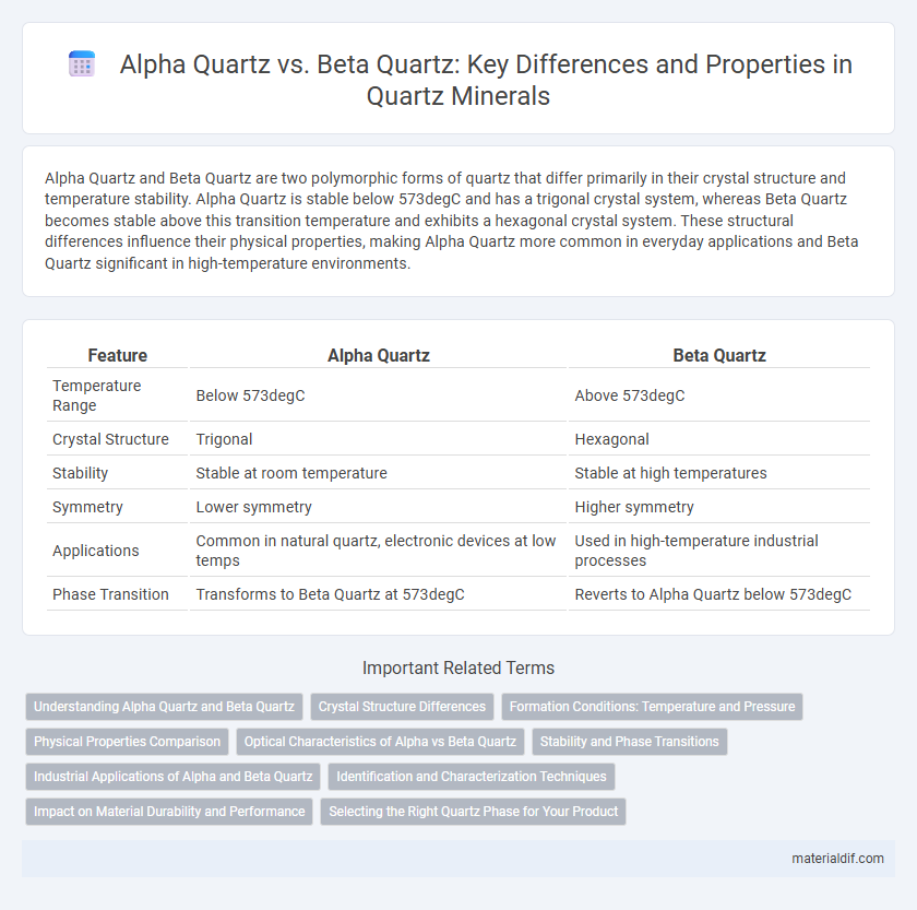 Alpha Quartz vs. Beta Quartz: Key Differences and Properties in Quartz Minerals