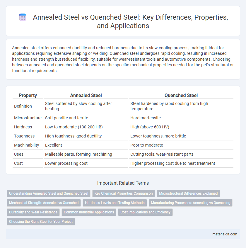 Annealed Steel vs Quenched Steel: Key Differences, Properties, and Applications