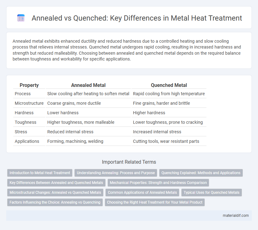 Annealed vs Quenched: Key Differences in Metal Heat Treatment