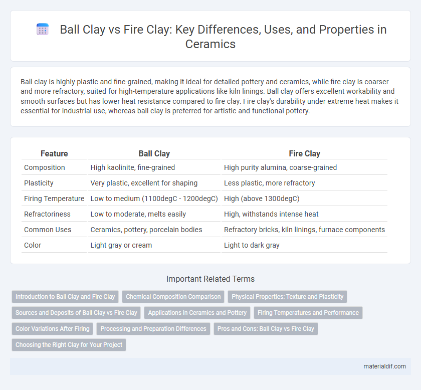 Ball Clay vs Fire Clay: Key Differences, Uses, and Properties in Ceramics