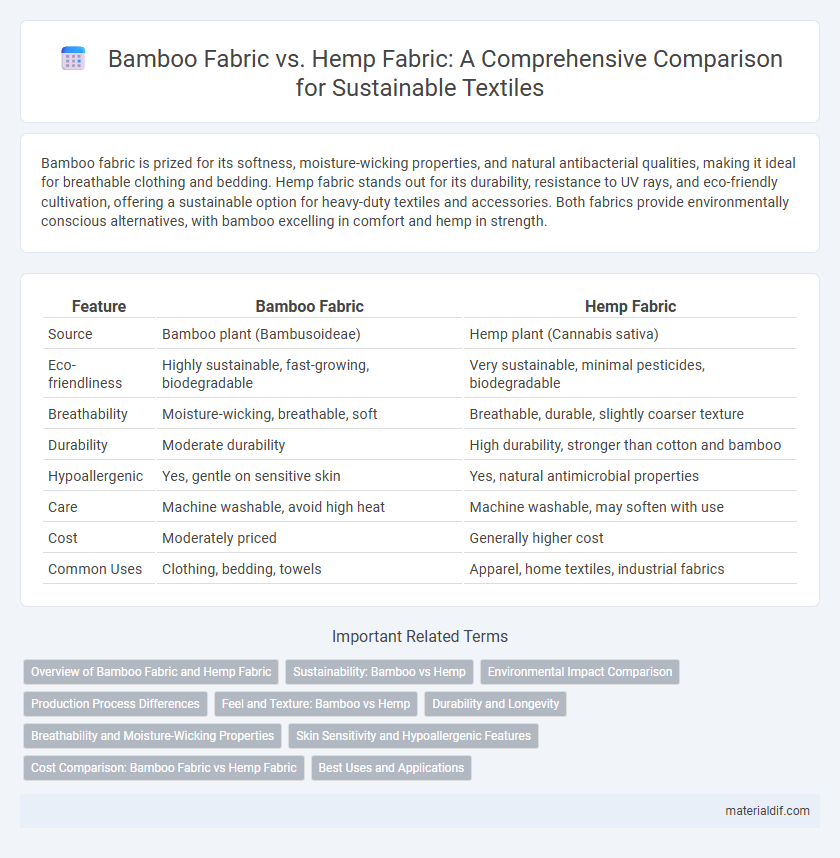 Bamboo Fabric vs. Hemp Fabric: A Comprehensive Comparison for Sustainable Textiles