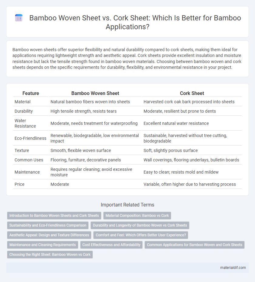 Bamboo Woven Sheet vs. Cork Sheet: Which Is Better for Bamboo Applications?