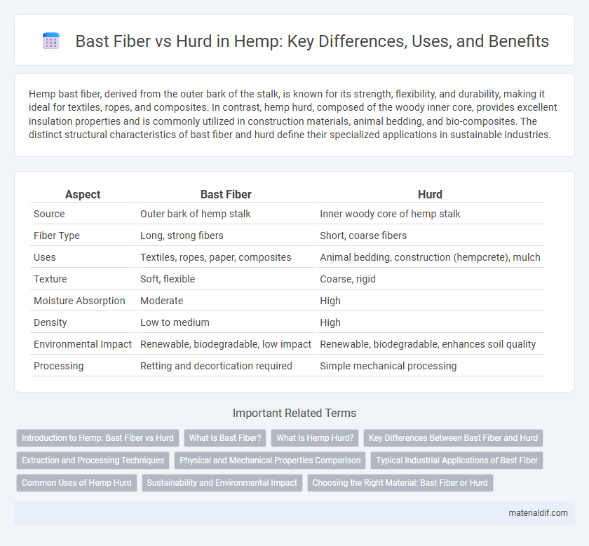 Bast Fiber vs Hurd in Hemp: Key Differences, Uses, and Benefits