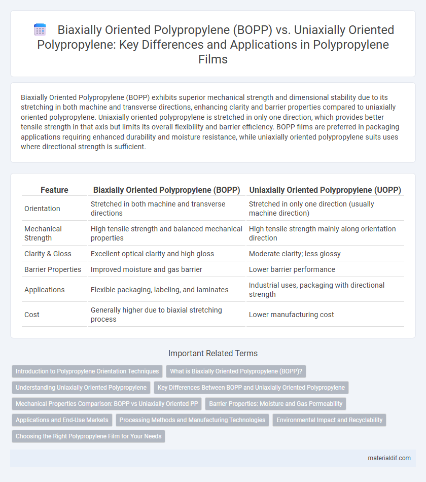 Biaxially Oriented Polypropylene (BOPP) vs. Uniaxially Oriented Polypropylene: Key Differences and Applications in Polypropylene Films