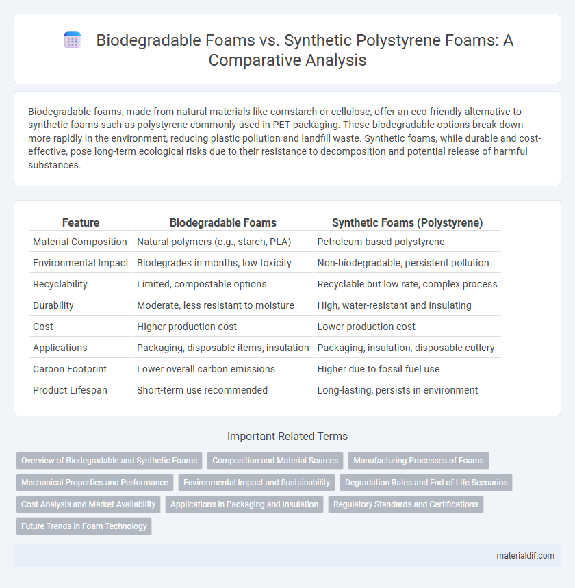 Biodegradable Foams vs. Synthetic Polystyrene Foams: A Comparative Analysis