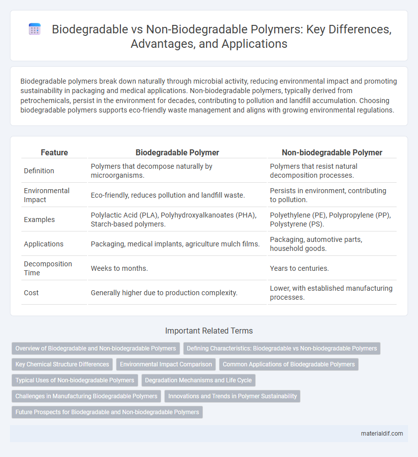 Biodegradable vs Non-Biodegradable Polymers: Key Differences, Advantages, and Applications