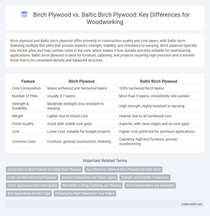 Birch Plywood vs. Baltic Birch Plywood: Key Differences for Woodworking