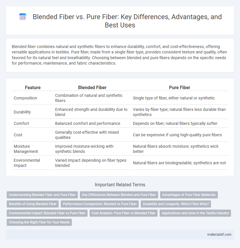 Blended Fiber vs. Pure Fiber: Key Differences, Advantages, and Best Uses