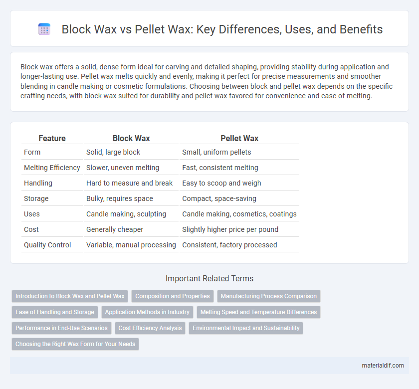 Block Wax vs Pellet Wax: Key Differences, Uses, and Benefits