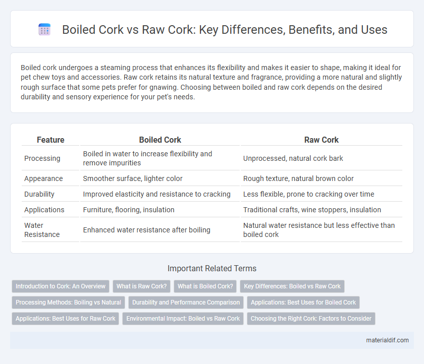 Boiled Cork vs Raw Cork: Key Differences, Benefits, and Uses