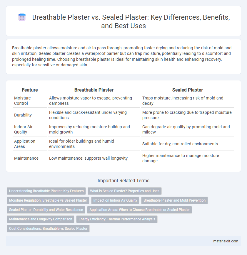 Breathable Plaster vs. Sealed Plaster: Key Differences, Benefits, and Best Uses