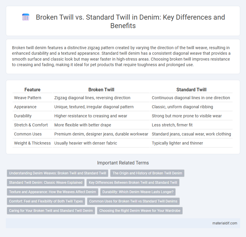 Broken Twill vs. Standard Twill in Denim: Key Differences and Benefits