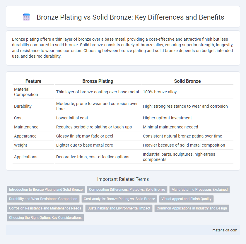 Bronze Plating vs Solid Bronze: Key Differences and Benefits