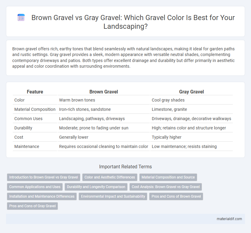 Brown Gravel vs Gray Gravel: Which Gravel Color Is Best for Your Landscaping?