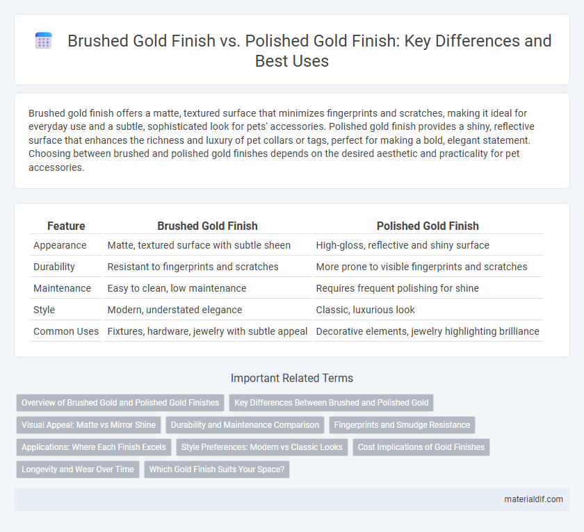 Brushed Gold Finish vs. Polished Gold Finish: Key Differences and Best Uses