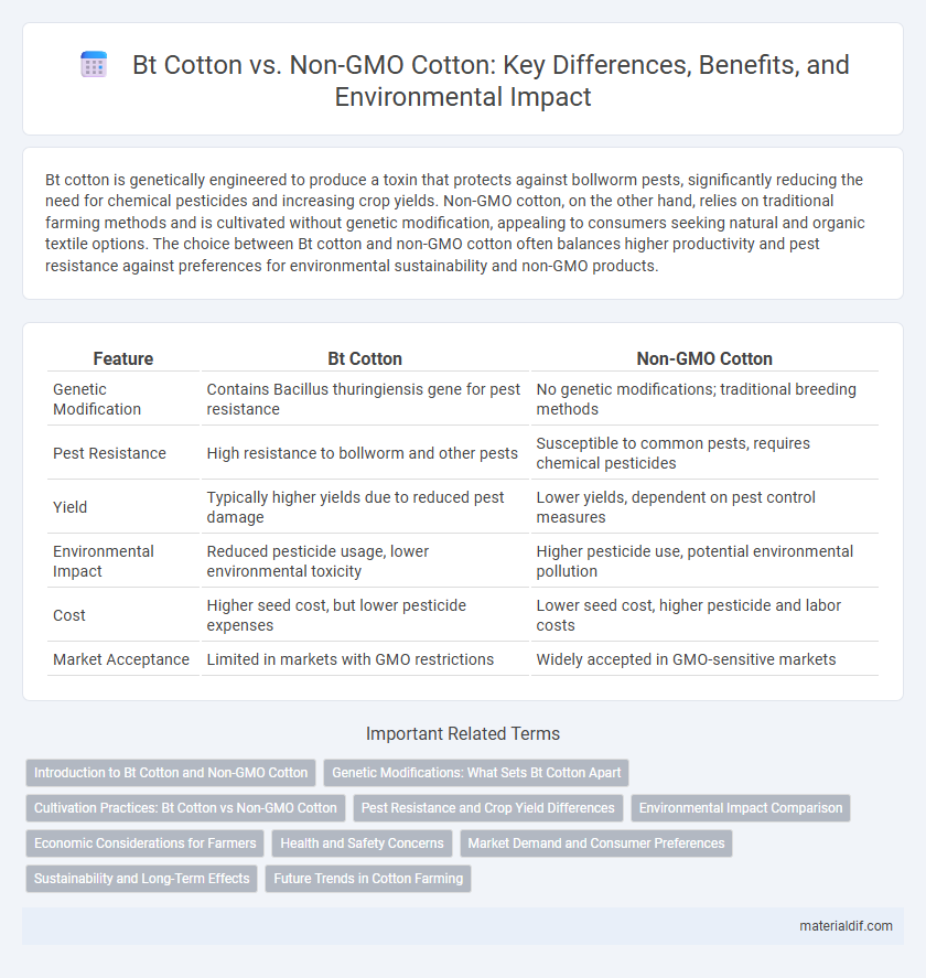 Bt Cotton vs. Non-GMO Cotton: Key Differences, Benefits, and Environmental Impact