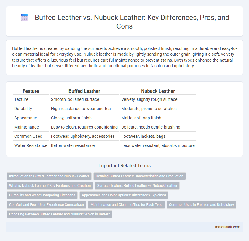 Buffed Leather vs. Nubuck Leather: Key Differences, Pros, and Cons